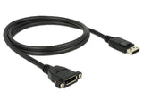 Delock Cable Displayport 1m M/H Negro
