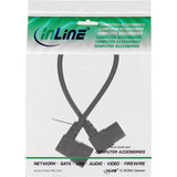 Cable De Alimentación Inline, C13 A C14, Negro, 3,0 M En Ángulo