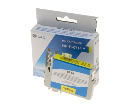 G&G Cartucho Compatible Con Epson T0714 C13t07144012 Amarillo
