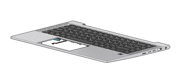 Top Cover W/Keyboard Dsc Bl Sp