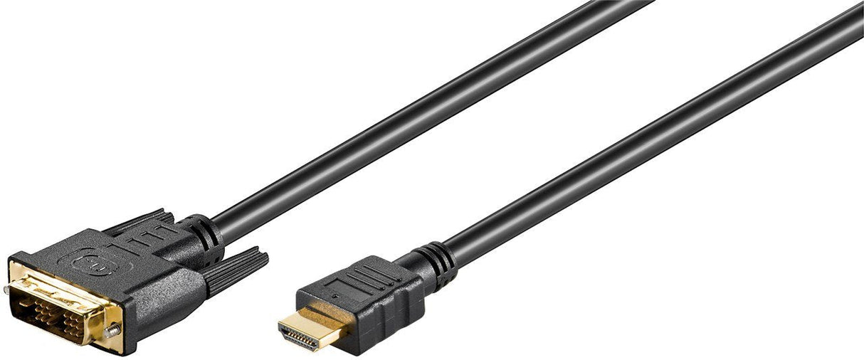 Goobay Cable Dvi-D 18+1 Hdmi A M/M 1m  Negro