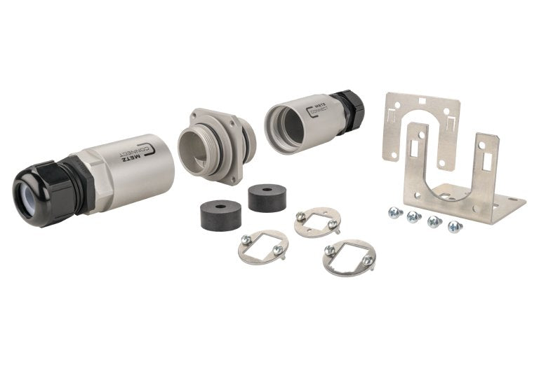 Metz Connect Ip69k Schutzgehäuse Set Mit Montagewinkel