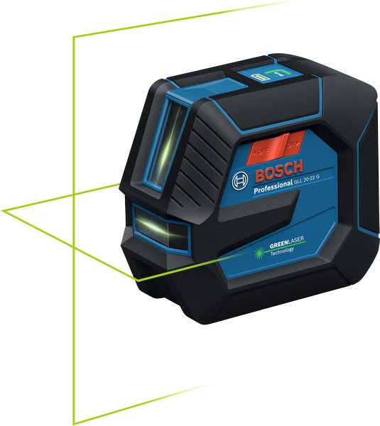 EAN 4053423303322 - Bosch GLL 20-22 G Nivel de línea 20 m 500-540 nm (< 10mW) imagen 1