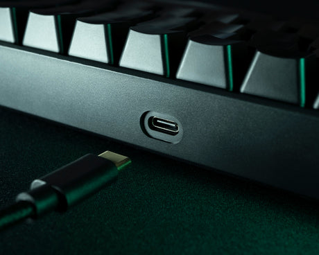 EAN 7333048053602 - Deltaco Gaming GAM-100-DE teclado Juego USB + RF Wireless + Bluetooth QWERTZ Alemán Negro imagen 3