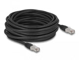 Delock Rj45 Netzwerkcable Cat.6a S Ftp Pe Outdoor 10 M Schwarz