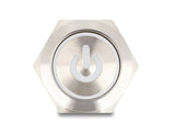 Druckschalter Zum Einbau 22 Mm 6 X Lötanschluss Led Weiss Powersymbol + Ring