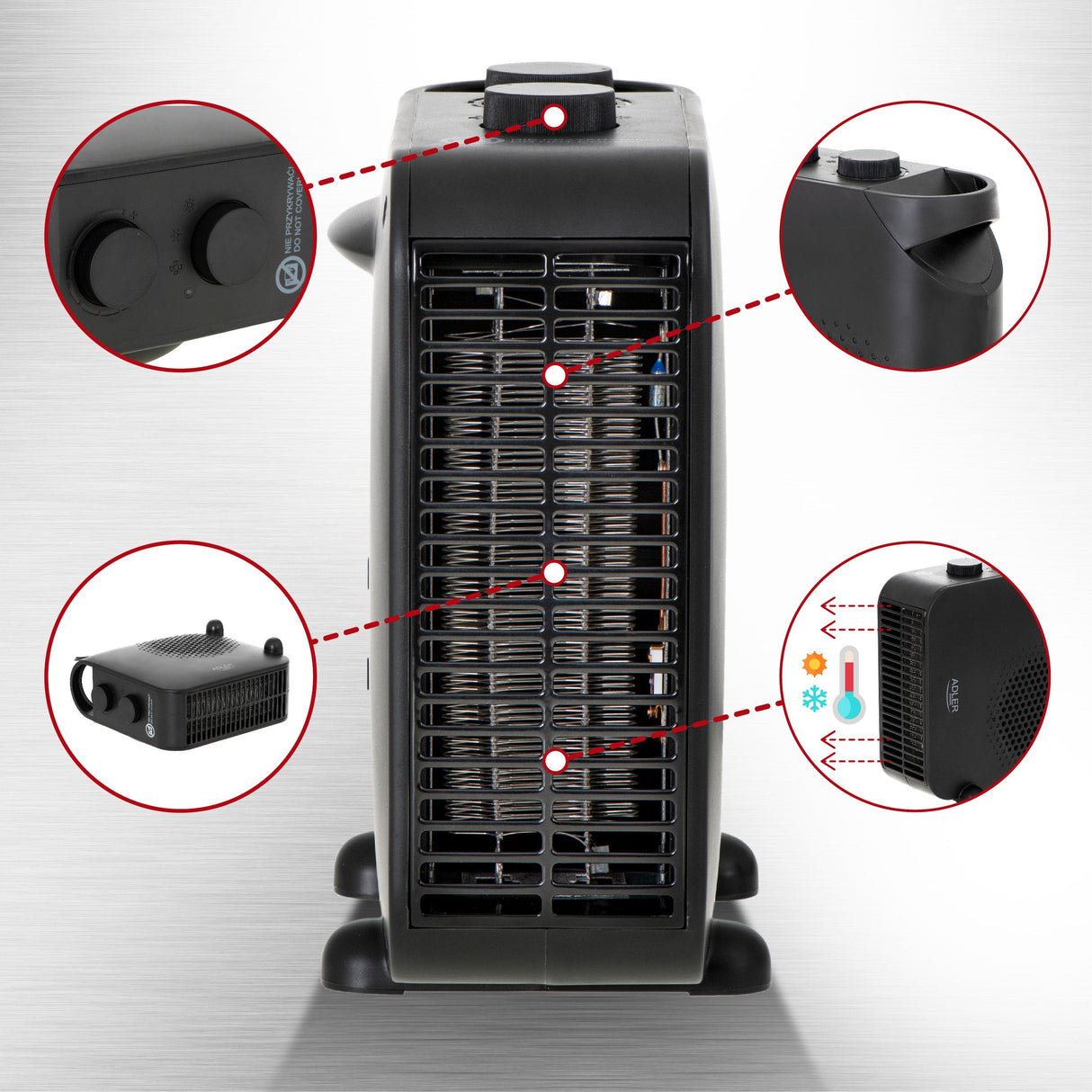 Termowentylator Adler Ad 7725b