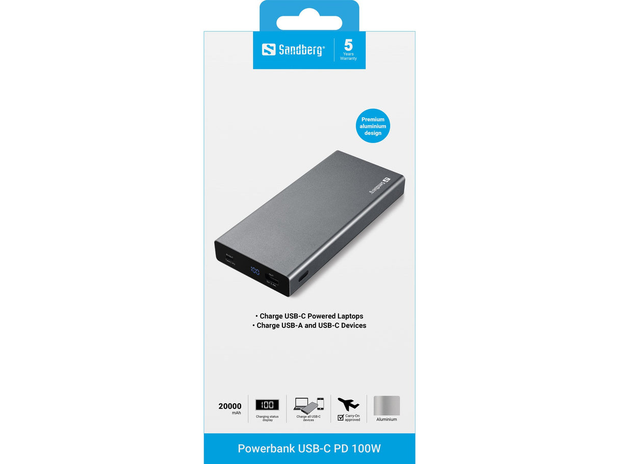 EAN 5705730420528 - Sandberg 420-52 batería externa Ión de litio 20000 mAh Gris imagen 2
