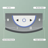 Leitz Iq Optimax Home Office 225 Triturador De Papel Microcorte 58 Db Gris, Blanco