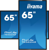 EAN 4948570120482 - iiyama T6562AS-B1 pantalla de señalización Panel plano interactivo 163,8 cm (64.5") IPS 500 cd / m² 4K Ul imagen 3