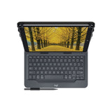 Logitech Universal Folio With Integrated Keyboard For 9-10 Inch Tablets Qwerty Inglés Del Reino Unido Bluetooth Negro