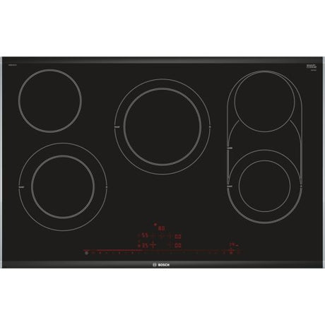 EAN 4242002845043 - Bosch Serie 8 PKM875DP1D hobs Negro, Acero inoxidable Integrado Cerámico 5 zona(s) imagen 1