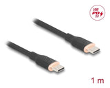 Delock Usb 2.0 Cable Usb Typ-C St > St Pd 3.0 60w 1m Schwarz