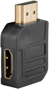 Adaptador Hdmi Hembra A Hdmi Macho Codo 270°  Horizontal, 8k/60hz Goobay Plastico