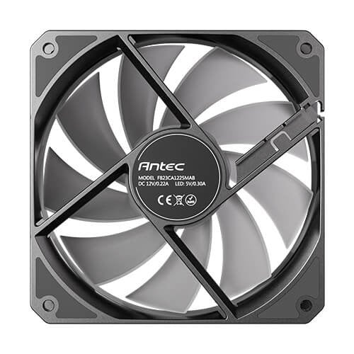 Kit 3 Ventiladores Pc  Auxiliar P12 A-Rgb Negro Antec Pack De 3/ Argb Pwm 120mm/ Anti-Vibration