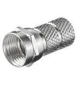 Twist-On F-Plug Connector 6.5 Mm - Zinc-Nickel