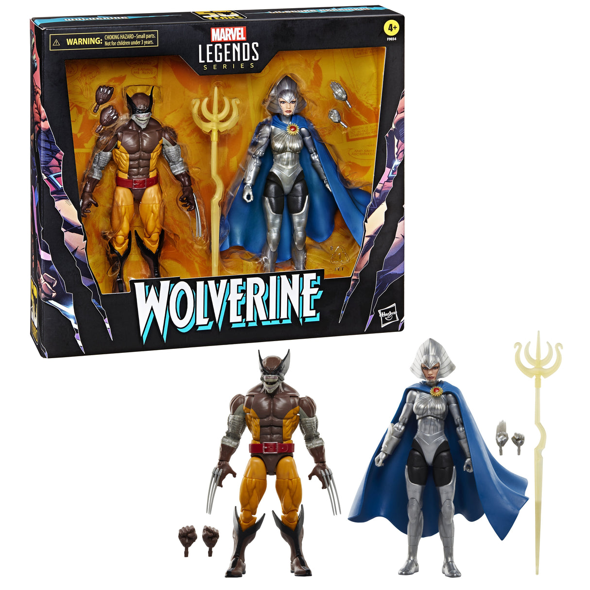 Set Figuras Hasbro Marvel Legends Series Lobezno Vs. Lilandra Neramani