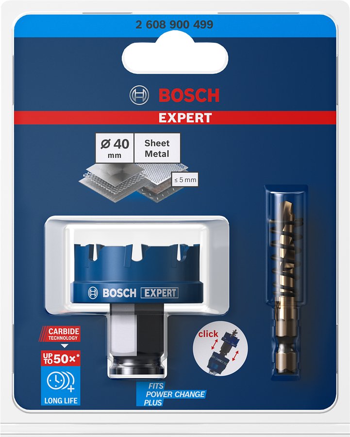 Coronas Bosch Expert Metal Duro Chapa 40mm