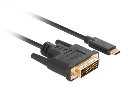 EAN 5901969436860 - Lanberg CA-CMDV-10CU-0030-BK adaptador de cable de vídeo 3 m USB Tipo C DVI-D Negro imagen 3
