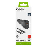 Sbs Tecrkittcpd25w Cargador De Dispositivo Móvil Negro Auto