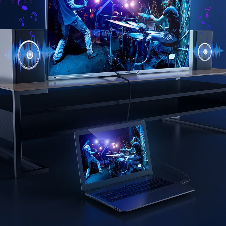 Baseus High Definition Hdmi 2.0 4k 60hz, 3d, Hdr, 18gbps, 2m (Negro)