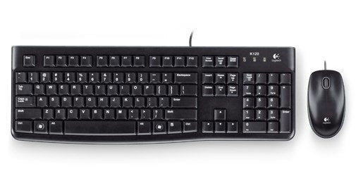 Teclado Hebreo + Ratón Logitech Desktop Mk120 Usb Negro 920-002545