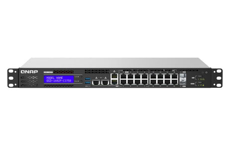 EAN 4713213517857 - QNAP QGD-1602P Gestionado L2 Gigabit Ethernet (10/100/1000) Energía sobre Ethernet (PoE) 1U Negro, Gris imagen 1