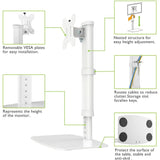 EAN 8051128102765 - Techly ICA-LCD 260 soporte para monitor 68,6 cm (27") Escritorio Blanco imagen 6