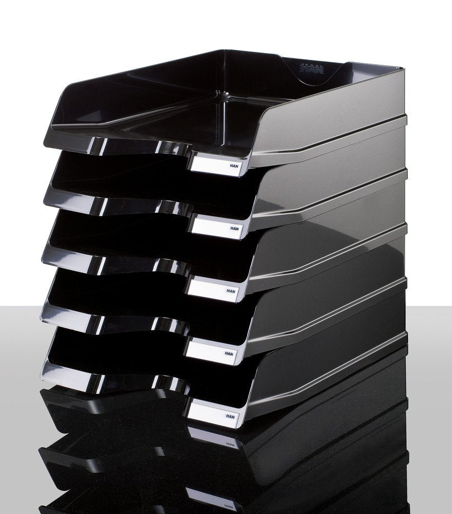Han Briefablage Viva, Din A4 C4, Mapelbar, Negro