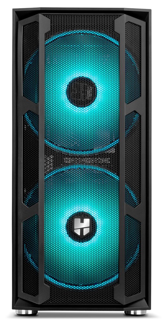 Caja Pc Nox Torre Atx Hummer Nova Argb 2xven 200mm Argb/Control Led/Lateralcristaltemplad Nxhummernova