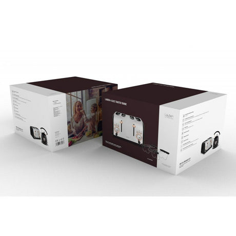 EAN 4260645681033 - Lauben LBN4ST1500BC tostadora 6 4 rebanada(s) 1500 W Negro, Acero inoxidable imagen 9