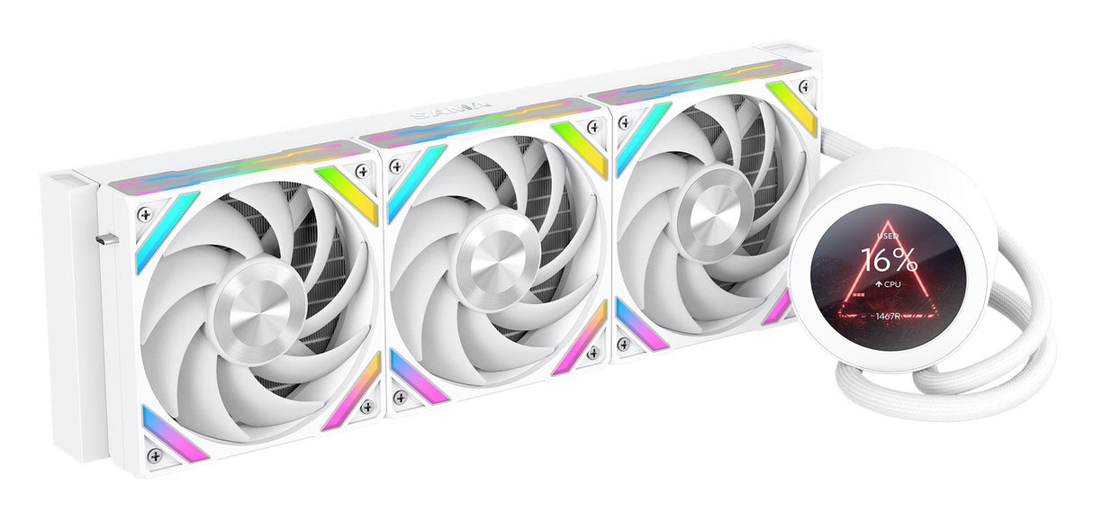 Sama Q70 360 Wasserkã¼hlung Lcd Display White Retail