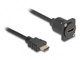 Conector Hdmi De Cable Delock D-Type> Hdmi Socket Negro, 20 Cm 87966