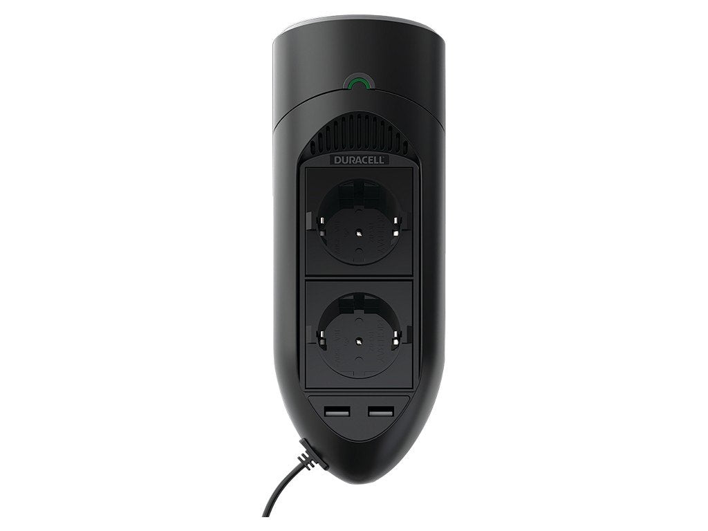 Duracell Duracell 175w Twin Eu Socket Inverter Para With 2 X 2.1a Usb Ports Drinv15-Eu