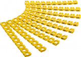 Goobay Kabelmarkierer Clips 6,0mm 72518 Buchstaben A-C Amarillo 5,6 Bis 7,4mm