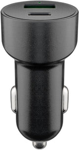 Goobay Cargador Rápido Usb Doble Para Automóvil Usb-C Pd (Entrega De Energía) 39908