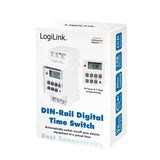Temporizador Logilink, Digital Para Montaje En Carril Din