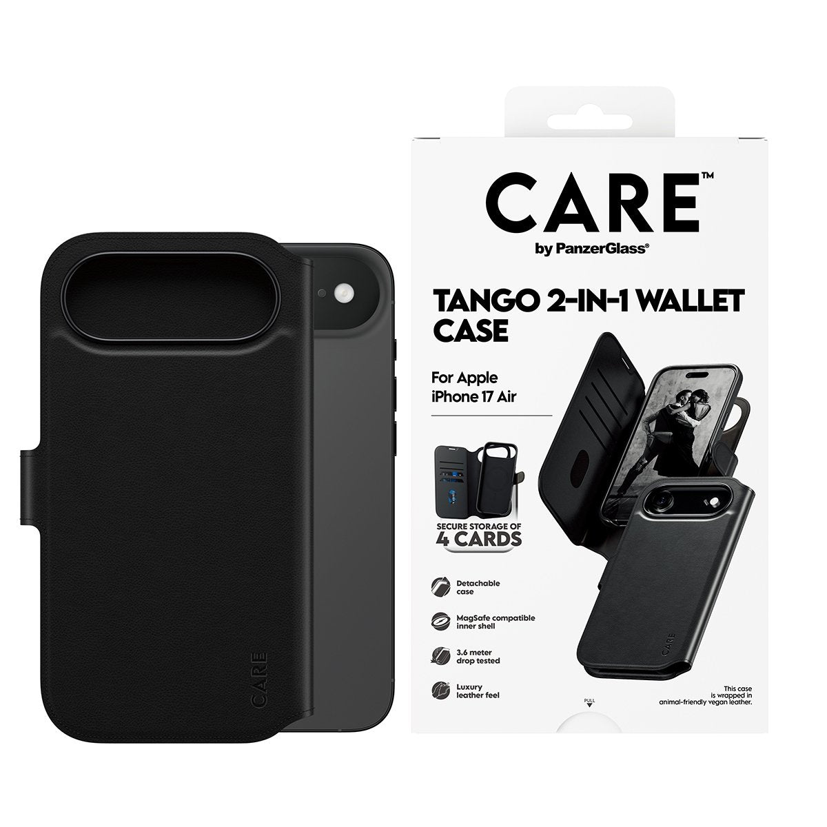 Panzerglass Care Feature Case Tango 2-In-1 Wallet W. Magsafe Iphone 17 Air