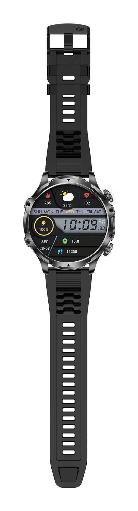 Smartwatch Ksix Venture Black  Xxl 1.85"