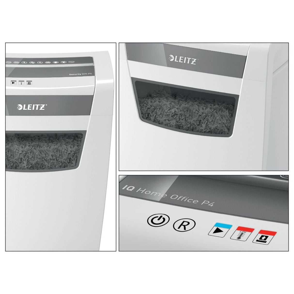 Leitz Iq Home Office P-4 Triturador De Papel Corte En Partículas 22 Cm Blanco
