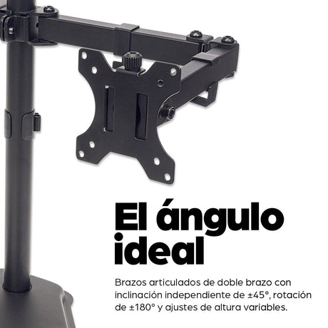 EAN 0766623461559 - Manhattan 461559 soporte para monitor 81,3 cm (32") Escritorio Negro imagen 7