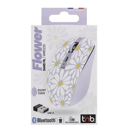 EAN 3303170118009 - T'nB MWXFLOWER ratón mano derecha Bluetooth + USB Type-A 1600 DPI imagen 4