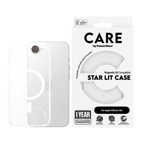 EAN 5715685021015 - PanzerGlass CARE™ by ® Star Lit Case w. White Qi Compatible iPhone 17e | 16e funda para teléfono móvil Tr imagen 4