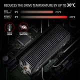 EAN 8595247907950 - Axagon CLR-M2XT M.2 SSD Passivkühler Aluminium - 2280 M.2 NVMe SSD, Unidad de estado sólido Disipador tér imagen 4