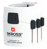 Skross 1.103165 Adaptador De Enchufe Eléctrico Universal Blanco