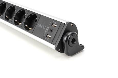 EAN 4016032487012 - Digitus DA-70624 base múltiple 1,5 m 6 salidas AC Interior Negro, Plata imagen 7