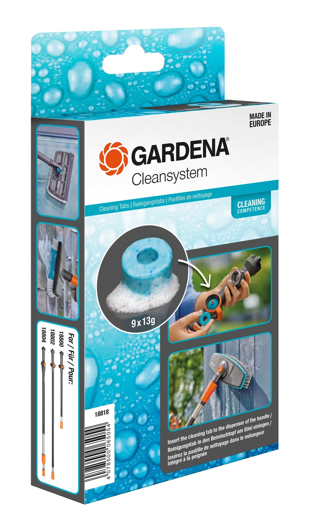 Gardena 18818-20, Pastillas Detergentes