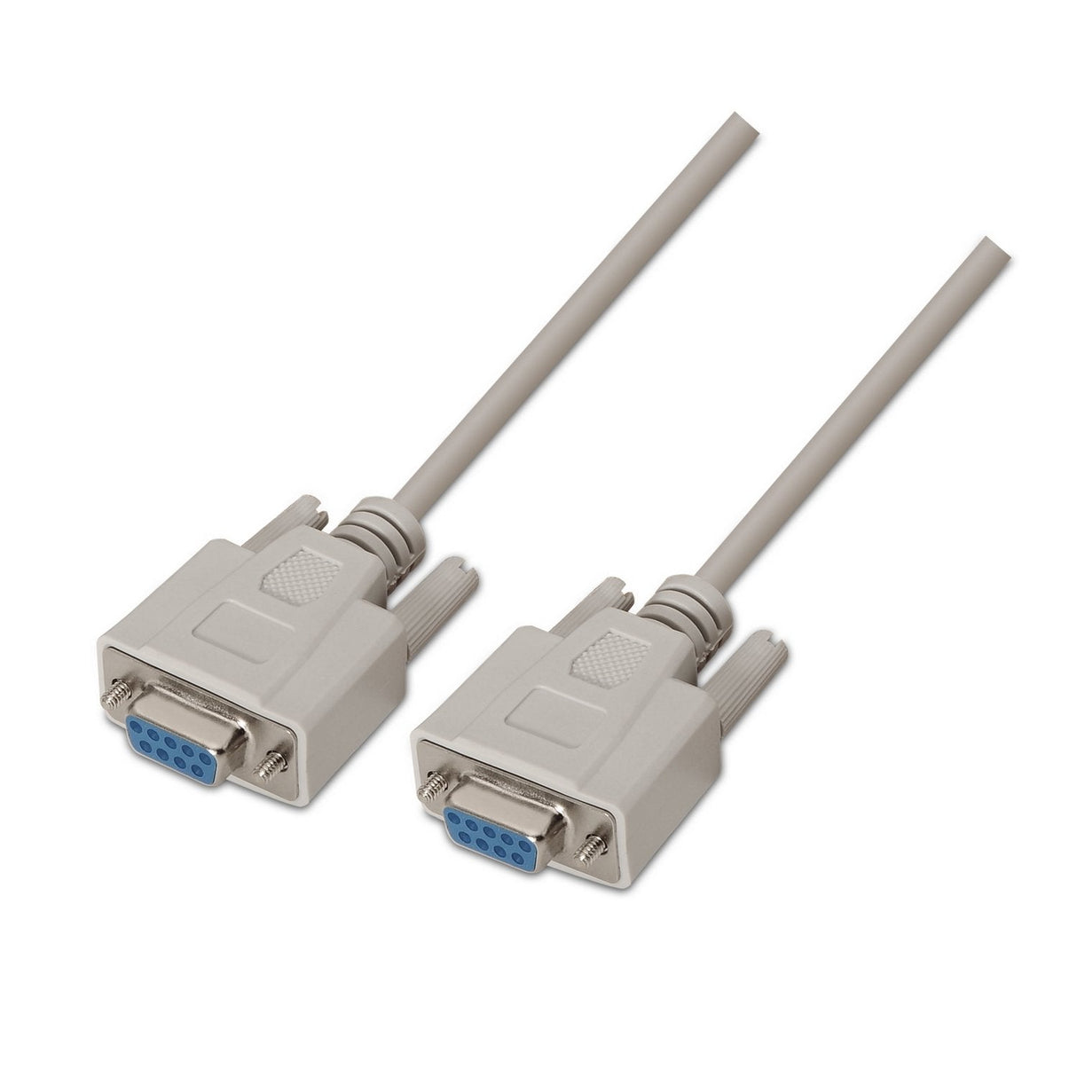 Aisens Cable Serie Null Modem - Db9/H-Db9/H - 1.8m Para Dispositivos De Comunicacion Equipados Con Puerto Serie - Color