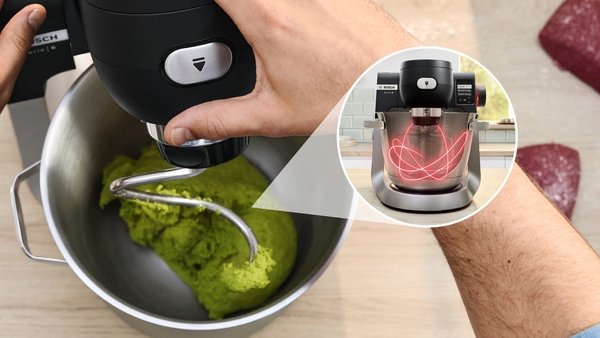 Robot De Cocina  Bosch Home Mums6zs13d Negro/Acero Inoxidable, 1.600 Vatios, Báscula Integrada, Temporizador Mums6zs13d