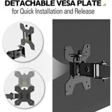 Soporte De Escritorio Giratorio Techly Ica-Lcd 503bk Para Monitor Lcd De 13-32", 8kg